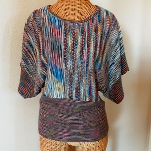 Vintage 90s John Paul Richard Knit Top with Dolman Sleeves